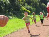 Ein Laecheln trotz Anstrengung