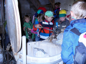 Eine alte Waschmaschine